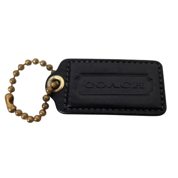 Large Coach Purse Tag Black 2-5/8"x1-1/4" - Picture 1 of 2
